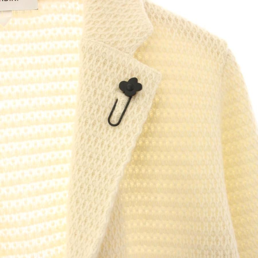 ラルディーニ LARDINI カシミヤ ブートニエール ニット テーラード