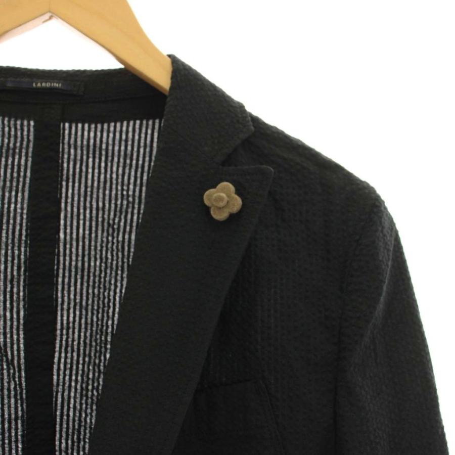ラルディーニ LARDINI シアサッカー ブートニエール テーラード 