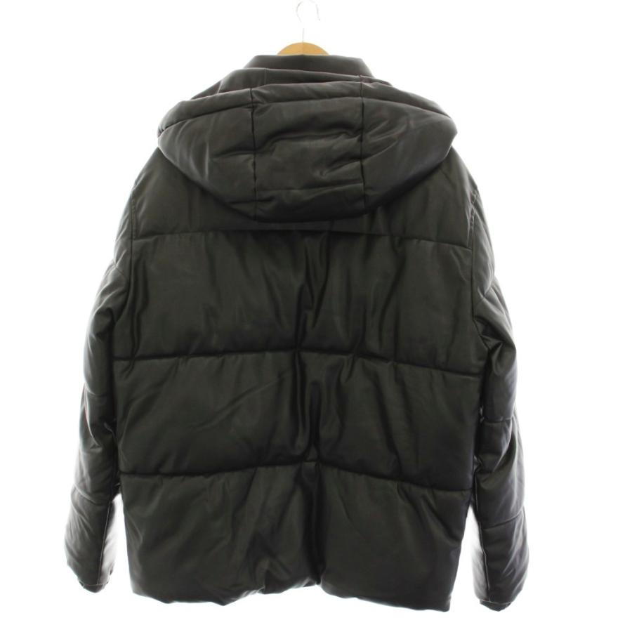 ZARA（ザラ） ZARA FAUX LEATHER PUFFER JACKET フェイクレザー パフ 
