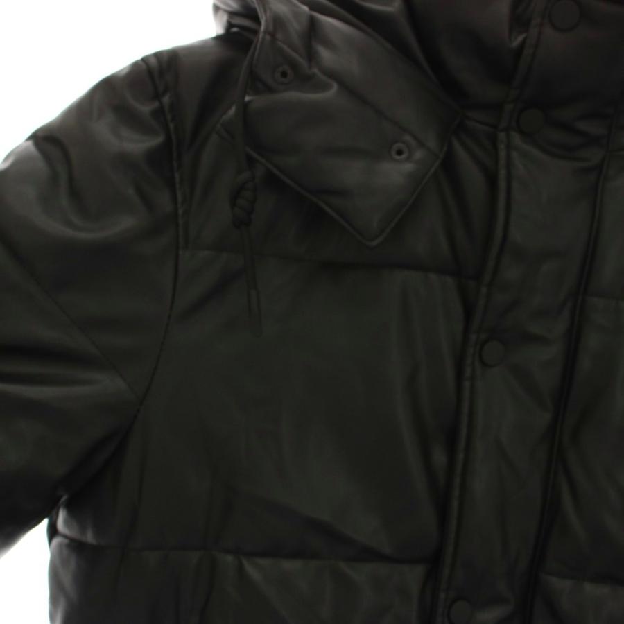 ZARA（ザラ） ZARA FAUX LEATHER PUFFER JACKET フェイクレザー パフ