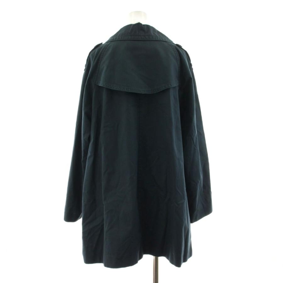 フランシュリッペ franche lippee BLACK ステンカラーコート ミドル丈 