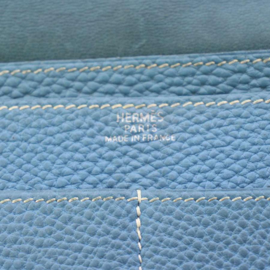 HERMES（エルメス） ドゴン デュオ ブルージーン 長財布 二つ折り □G