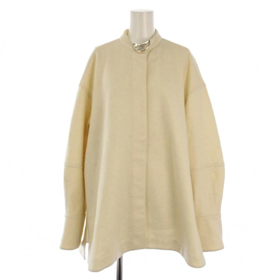 ジルサンダー JIL SANDER バンドカラー ウール ネックカフス シャツ 