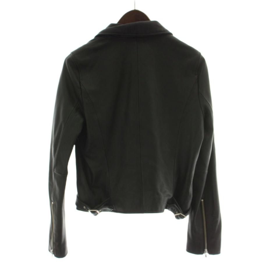 IENA - IENA ライダース イエナ IENA 17SS ライダースジャケット 上着 38 黒 ブラック 無地