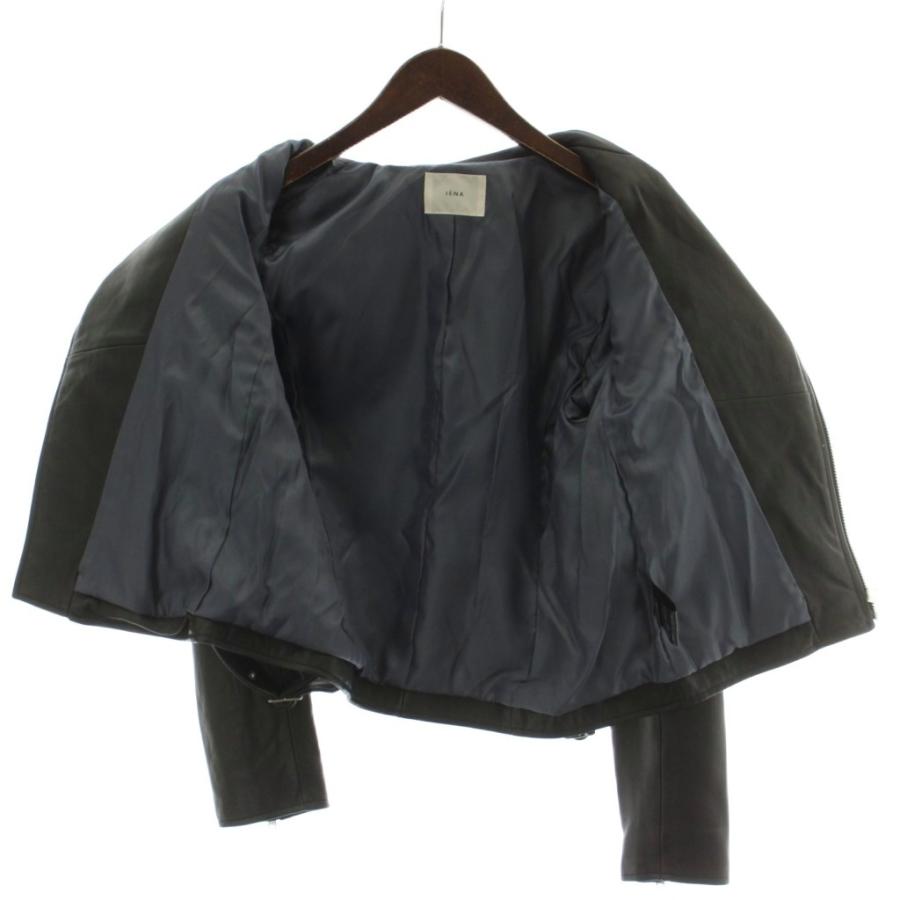 イエナ IENA 17SS ライダースジャケット 上着 38 黒 ブラック 無地