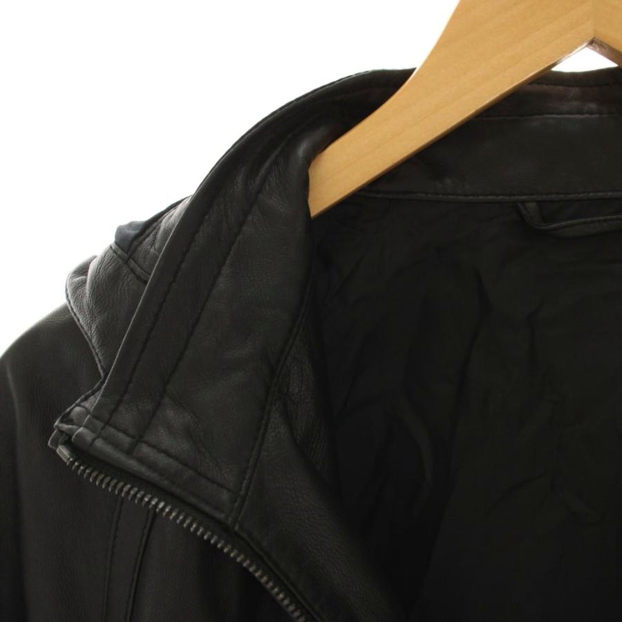 ジョセフオム JOSEPH HOMME レザージャケット フード付き 羊革