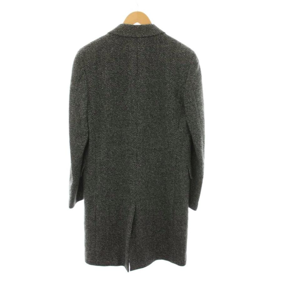ポールスミス PAUL SMITH チェスターコート ロング ウール アウター L グレー 黒 273115 690R /YM メンズ_1