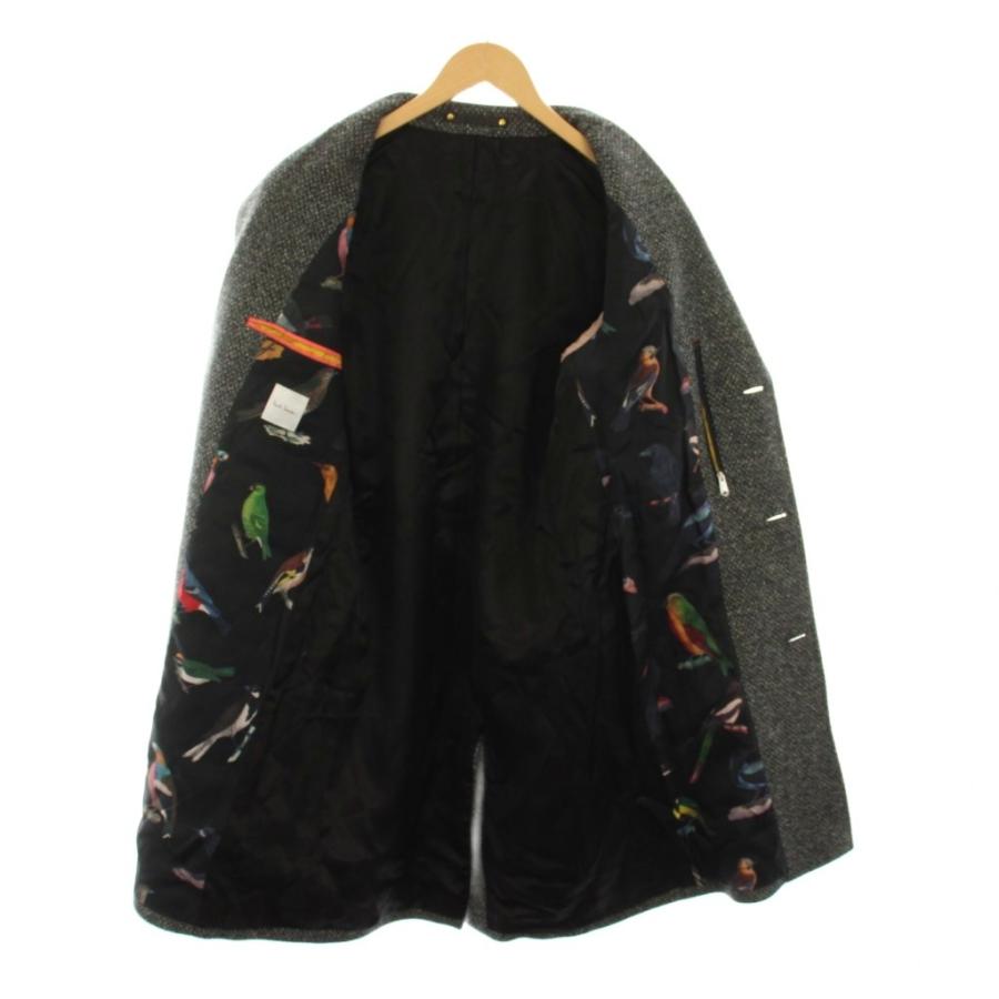 ポールスミス PAUL SMITH チェスターコート ロング ウール アウター L グレー 黒 273115 690R /YM メンズ_2