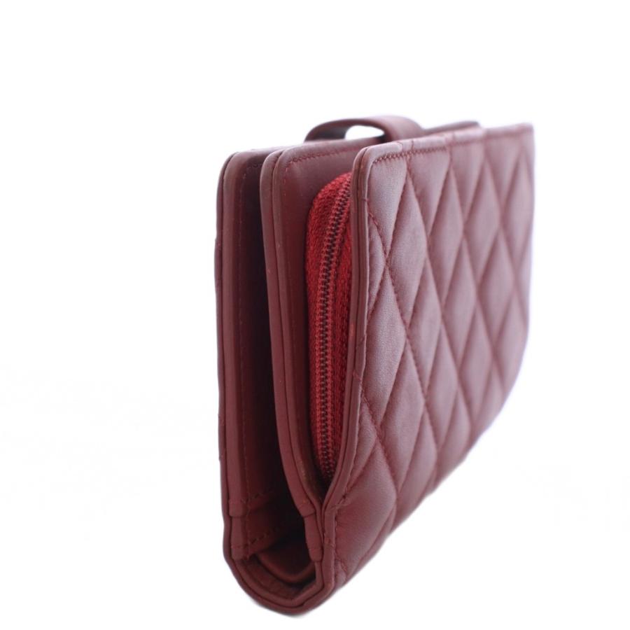 CHANEL マトラッセ ラムスキン 二つ折り財布 CHANEL（シャネル） マトラッセ ラムスキン 二つ折り財布 ココマーク