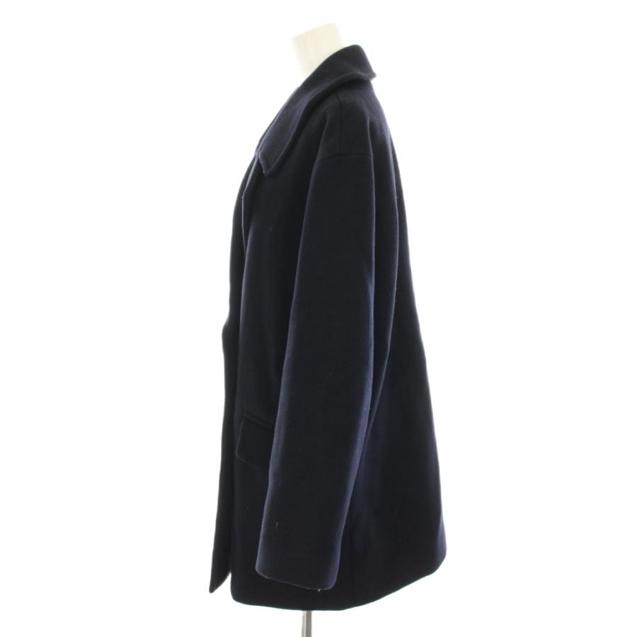 スピック&スパン Spick&Span ハミルトンラムズウール 19AW テーラードカラーショートコート Pコート 36 紺 19020200501030 レディース_1