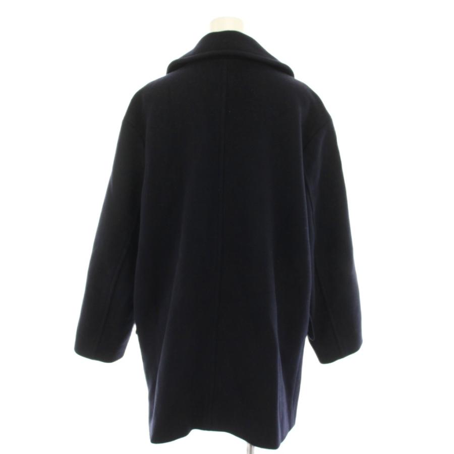スピック&スパン Spick&Span ハミルトンラムズウール 19AW テーラードカラーショートコート Pコート 36 紺 19020200501030 レディース_2
