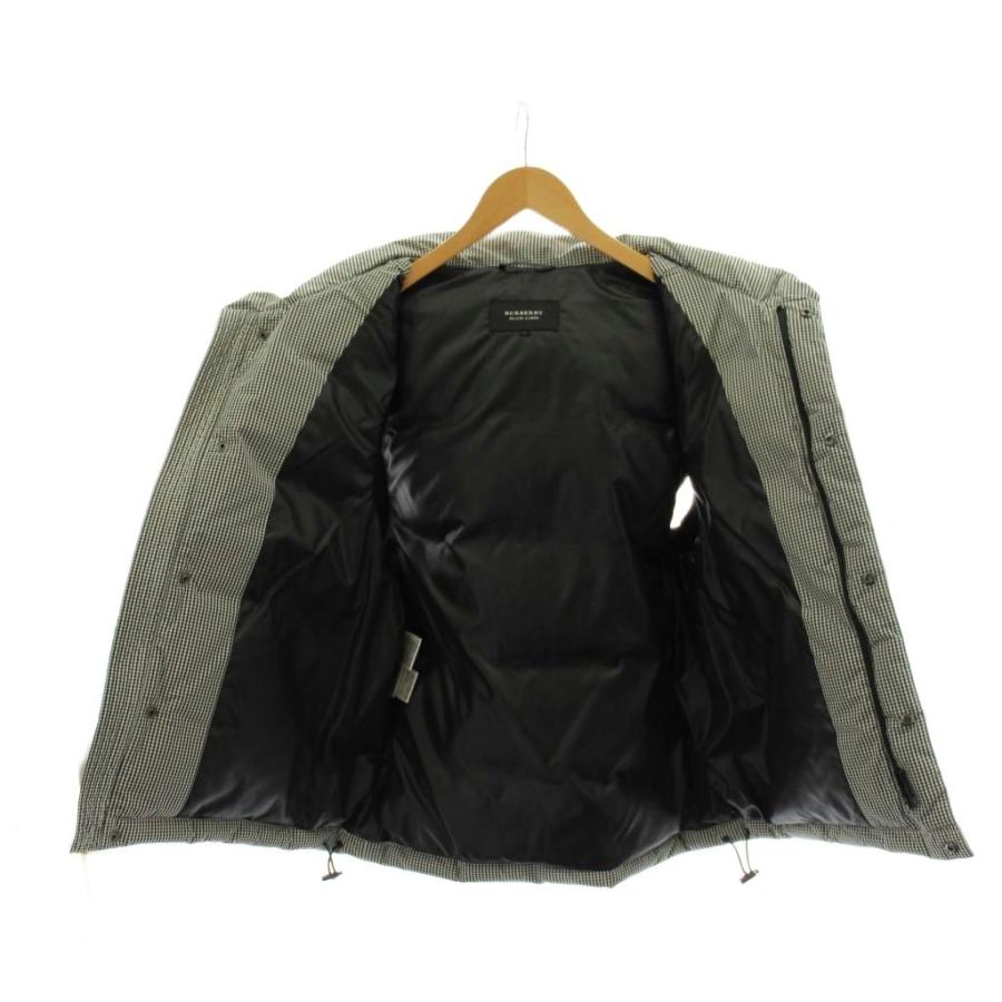 BURBERRY BLACK LABEL ダウンベスト L Burberry Black Label Down Vest hooded zipper nova check size L