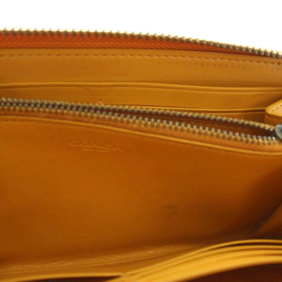 コーチ COACH 58059 長財布 ラウンドファスナー レザー マスタード色 COACH（コーチ） COACH 58059 長財布 ラウンドファスナー レザー