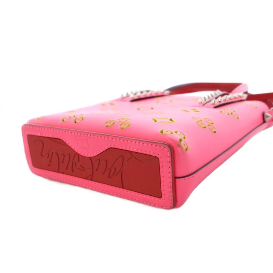 正規品 クリスチャン ルブタン ピンク バッグ マリージェーン バケット Qoo10] Christian Louboutin