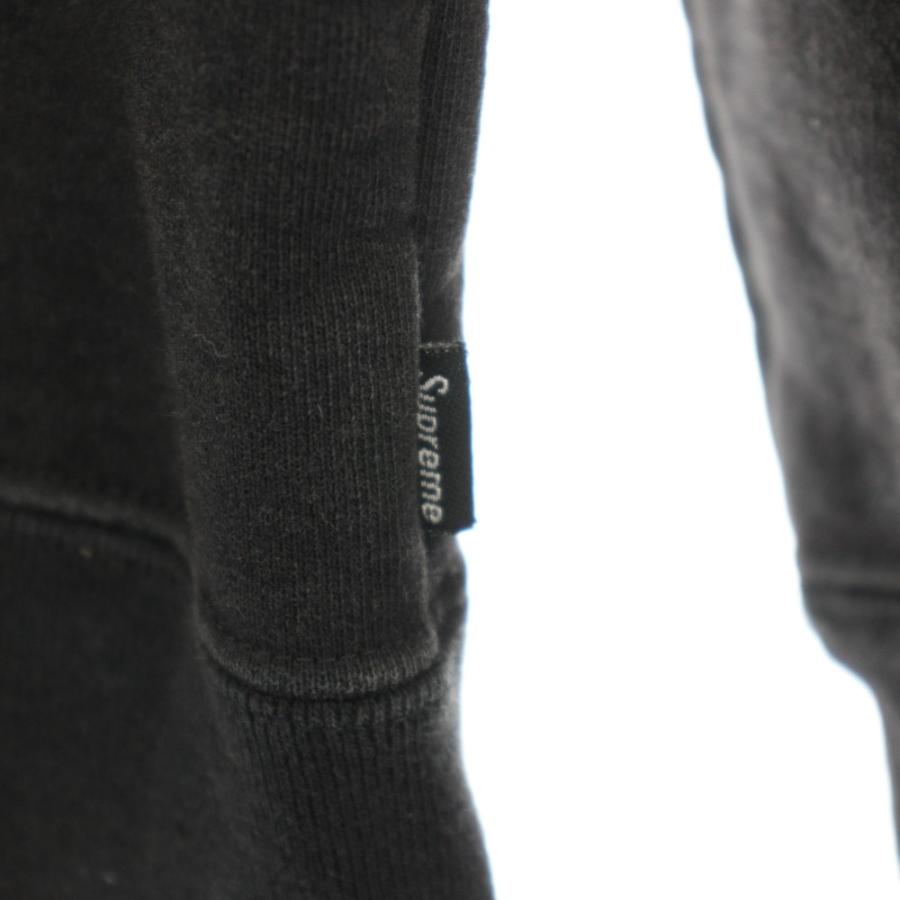 シュプリーム SUPREME 14AW ロゴテープジップアップ Logo Tape Zip up ジップアップパーカー 長袖 フード 裏起毛 S 黒 ブラック メンズ_6