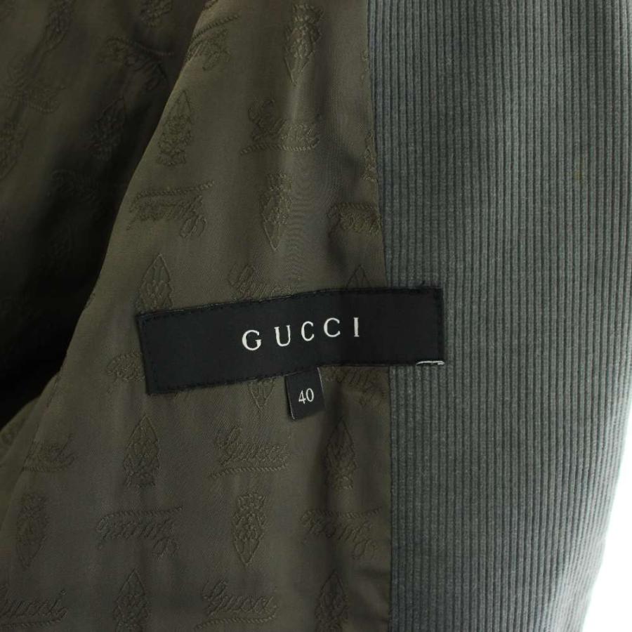 GUCCI（グッチ） テーラードジャケット シングル コーデュロイ 40 水色