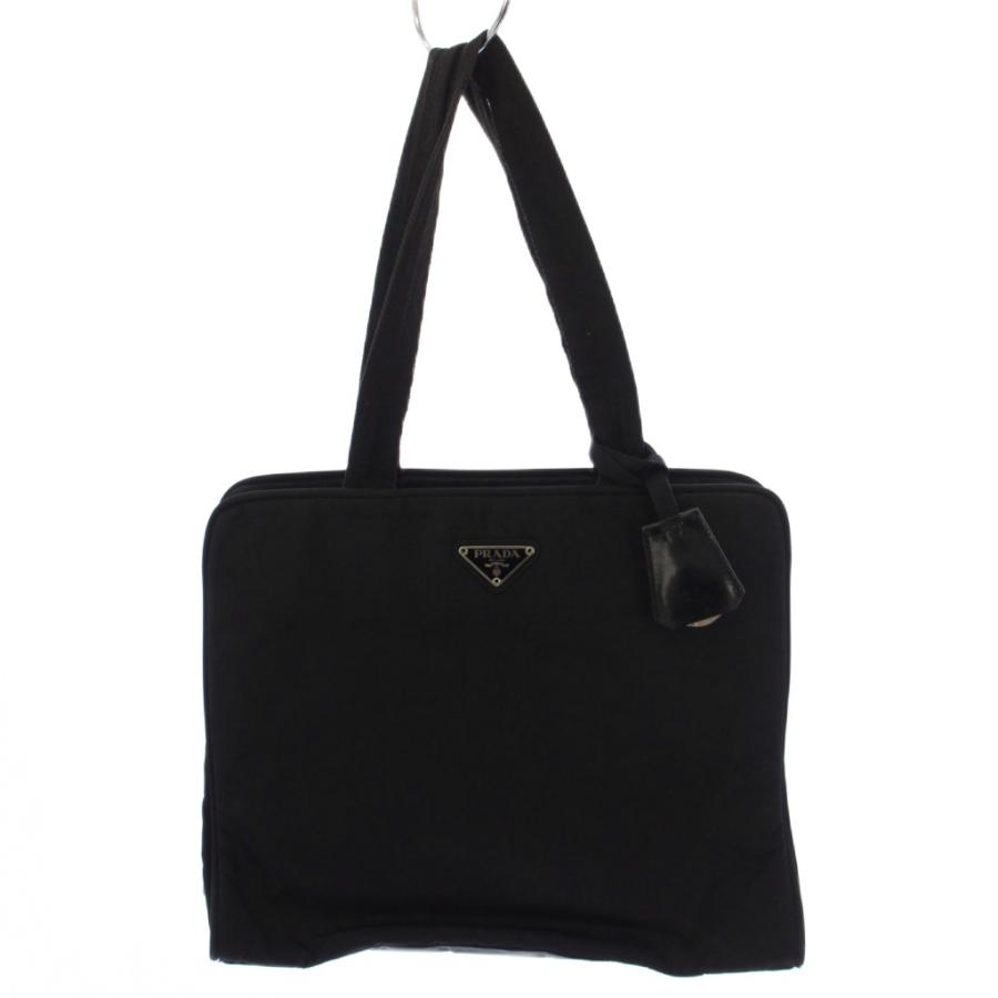 PRADA ナイロン トートバッグ ブラック 三角ロゴ プレート プラダ 正規品 PRADA（プラダ） トートバッグ ハンドバッグ 三角プレート ロゴ
