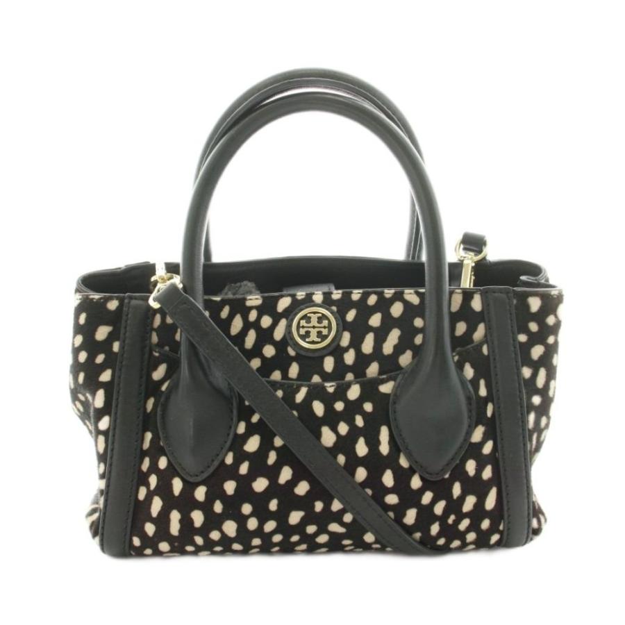トリーバーチ ショルダーバッグ ハンドバッグ ハラコ アニマル柄 黒 ベージュ TORY BURCH（トリーバーチ） ショルダーバッグ ハンドバッグ ハラコ