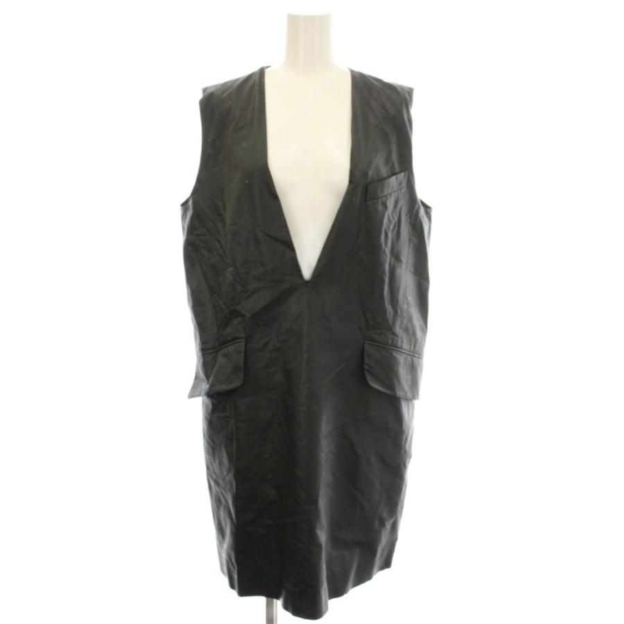 メゾンマルジェラ MM6 Maison Margiela エコレザー ノースリーブ 