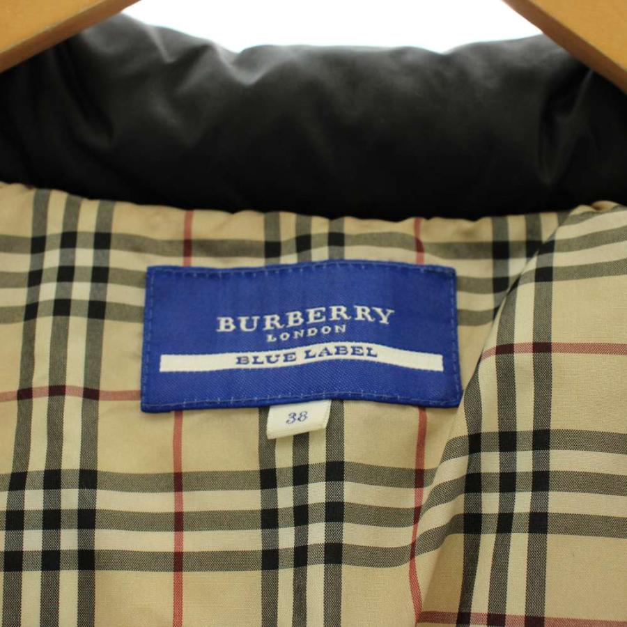 美品　バーバリーズ　ブルーレーベル　ノバチェック　パイル　ファー　フード　コート BURBERRY BLUE LABEL（バーバリーブルーレーベル） ノバチェック
