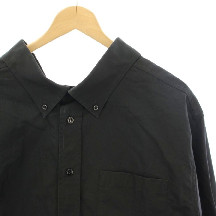 BALENCIAGA ボタンダウンシャツ ブラック BALENCIAGA（バレンシアガ） BALENCIAGA Swing Collar Shirt