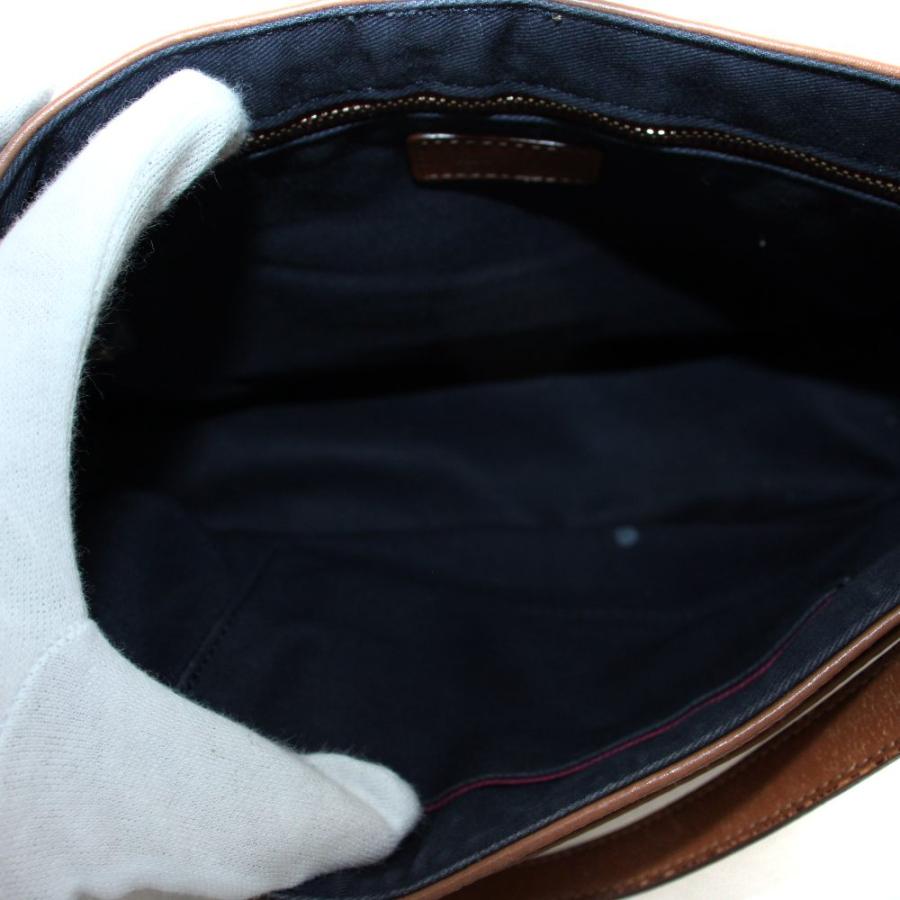 ポールスミス PAUL SMITH ショルダーバッグ レザー 茶 ブラウン /AN24 