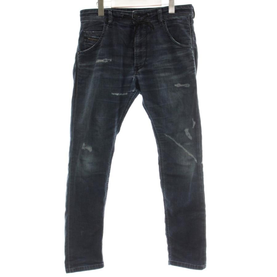 DIESEL（ディーゼル） デニム ジーンズ W28 青 ブルー ダメージ加工 