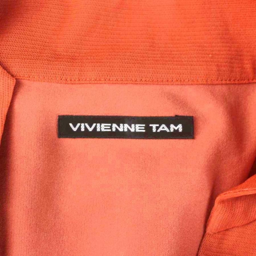 ヴィヴィアンタム VIVIENNE TAM ワンピース 0 オレンジ 青 ブルー 総柄