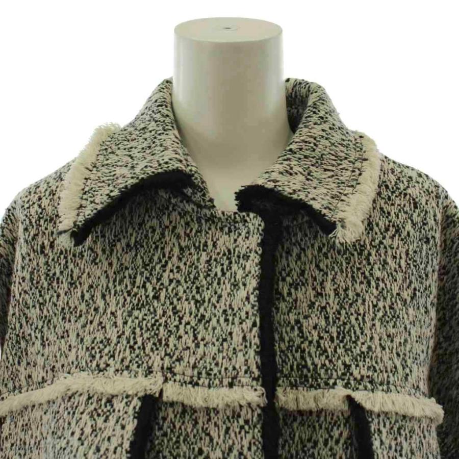 アメリヴィンテージ Ameri VINTAGE 22AW OTONA MUSE FRINGE TWEED OVER