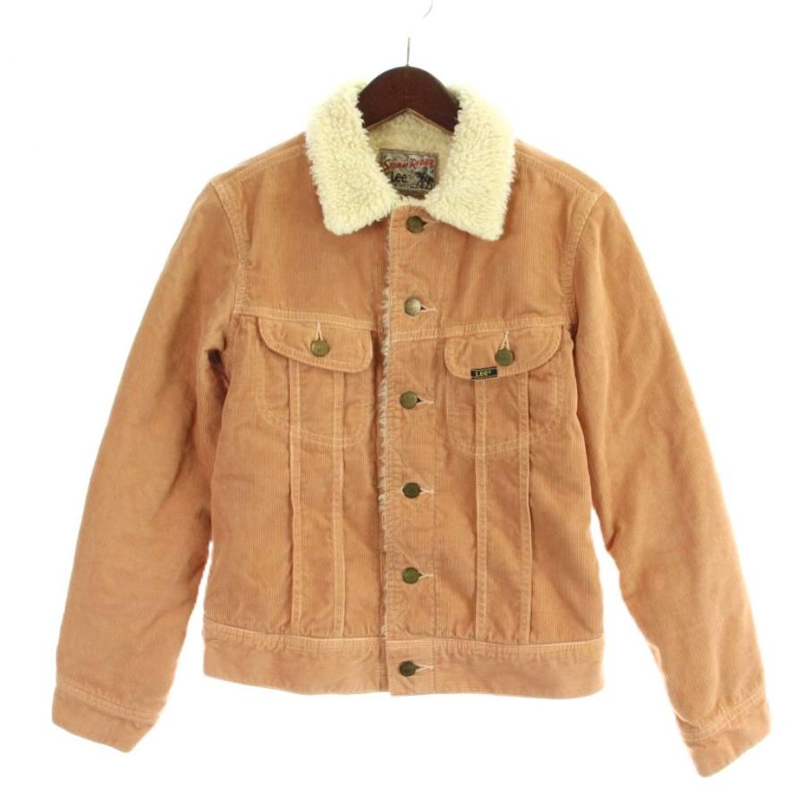 Lee（リー） ジャケット 上着 M ベージュ ボア襟 コーデュロイ 長袖