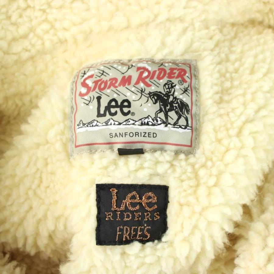 Lee（リー） ジャケット 上着 M ベージュ ボア襟 コーデュロイ 長袖 
