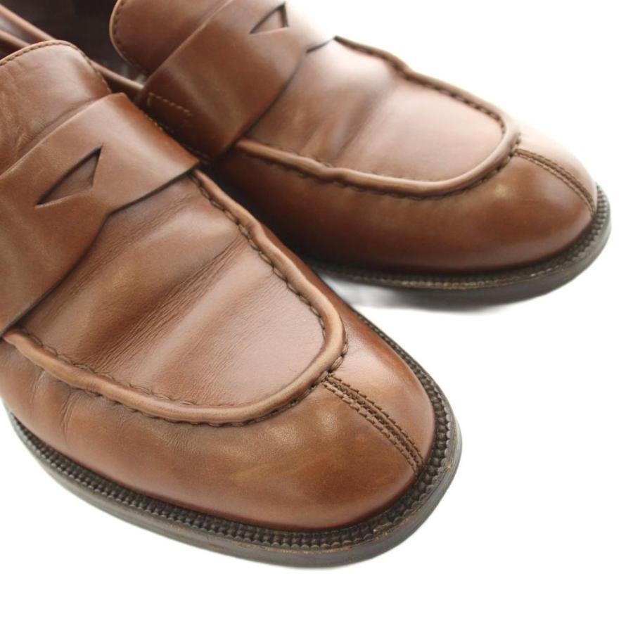 PRADA（プラダ） ローファー レザー 37.5 茶 ブラウン /KU ○D 