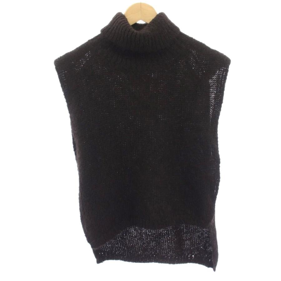 マーカウェア MARKA WARE BLACK ALPACA VEST ニットベスト 