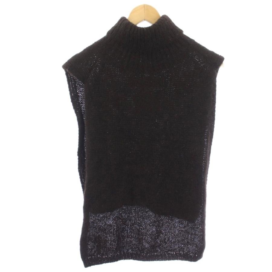 マーカウェア MARKA WARE BLACK ALPACA VEST ニットベスト 