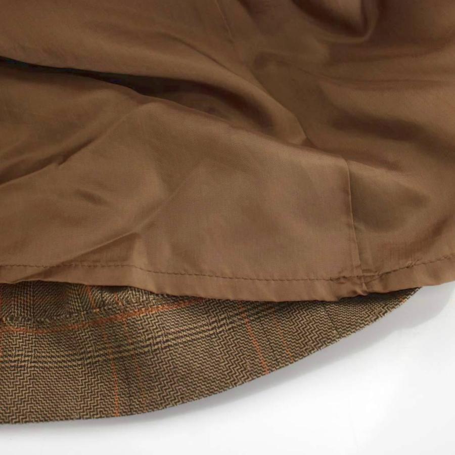 レリアン Leilian ワンピース ジャンパースカート 9 茶 ブラウン 