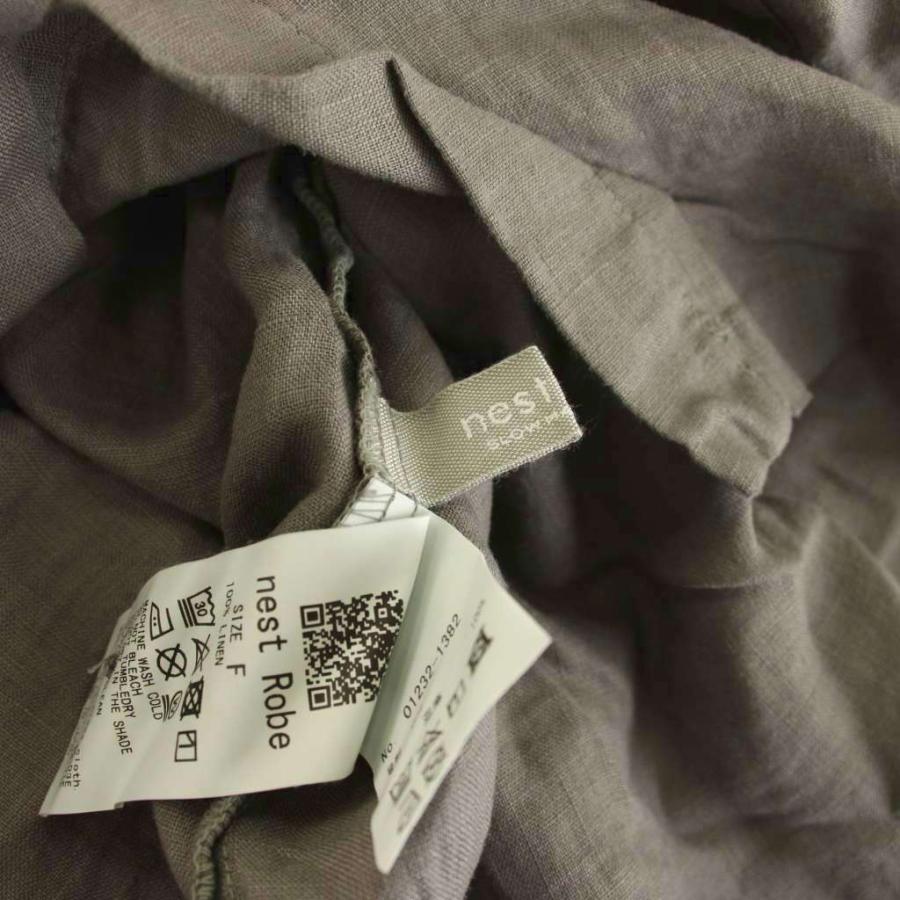 ネストローブ nest Robe 23SS リネン天然染めラウンド切り替え2way 