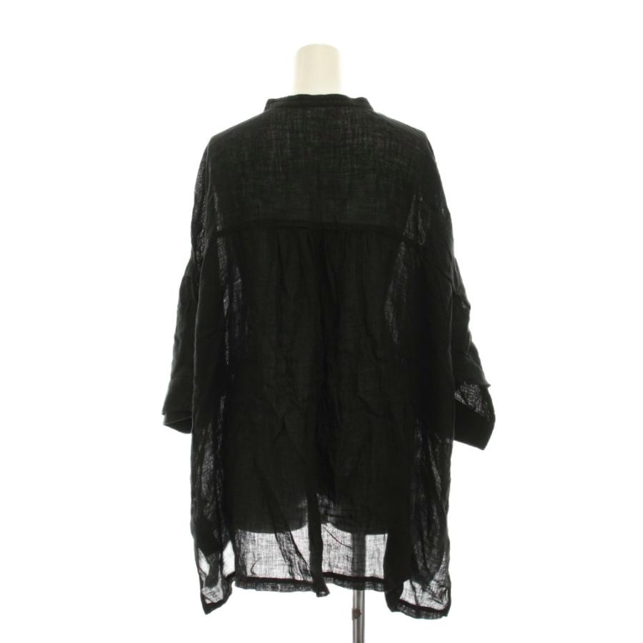 ネストローブ nest Robe 23SS リネンガーゼ ロングシャツ ブラウス F 