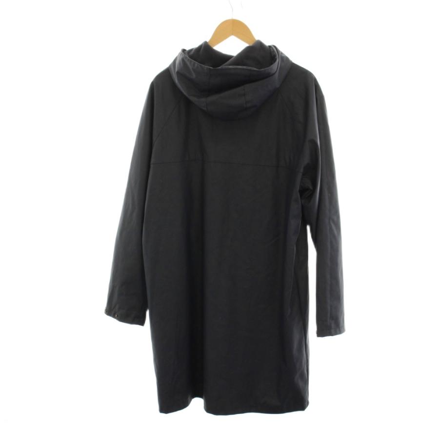 ZARA（ザラ） レインコート M 紺 ネイビー フード 長袖 ロング丈 /LP