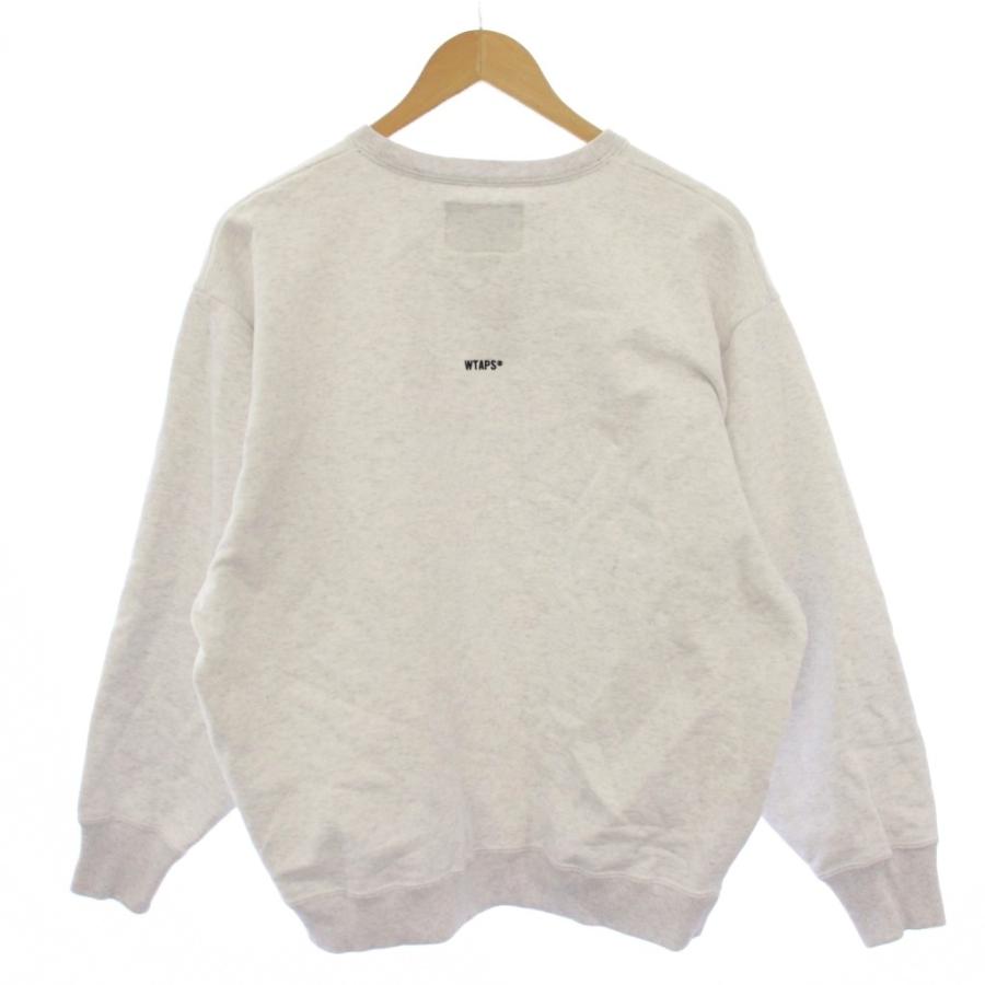 ダブルタップス WTAPS 25AW SIGN-YD SWEATER スウェット トレーナー プルオーバー 長袖 裏起毛 X 02 グレー 252ATDT-CSM01 /BM メンズ_1