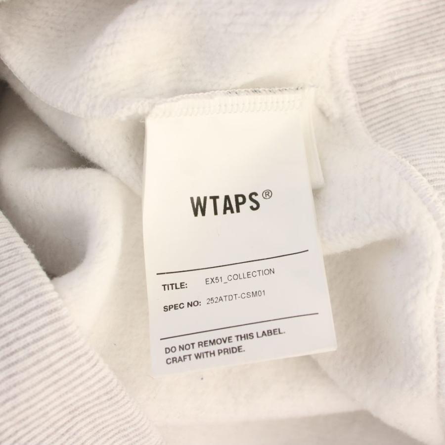 ダブルタップス WTAPS 25AW SIGN-YD SWEATER スウェット トレーナー プルオーバー 長袖 裏起毛 X 02 グレー 252ATDT-CSM01 /BM メンズ_2