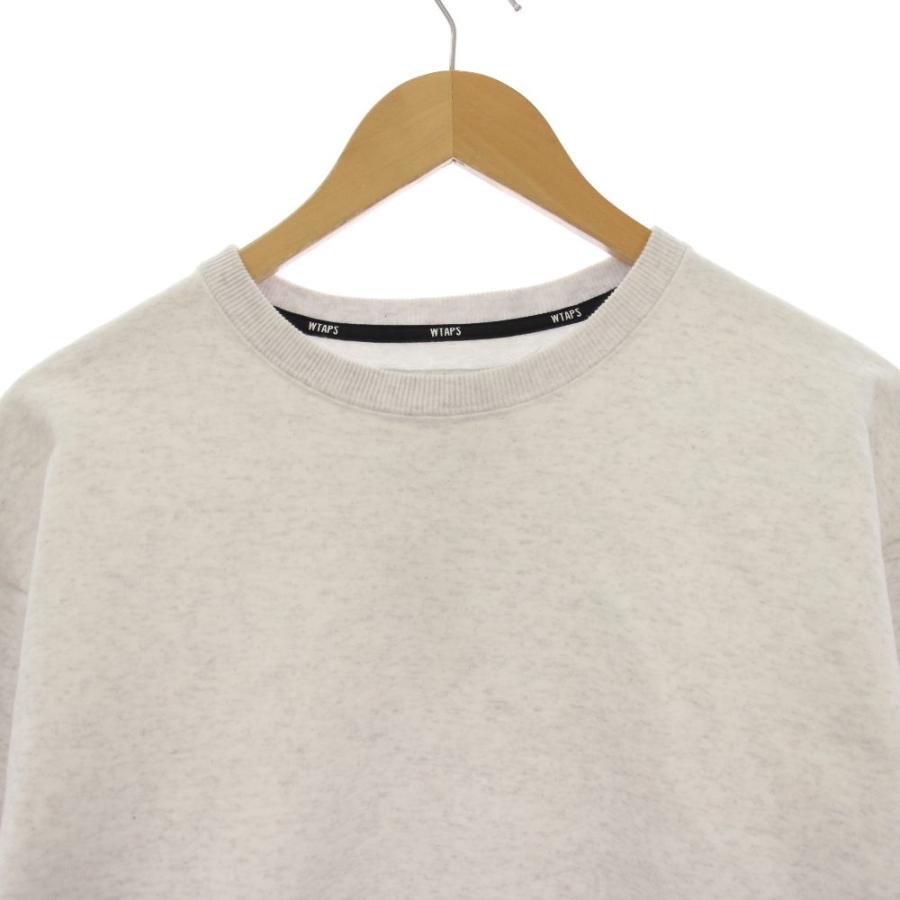 ダブルタップス WTAPS 25AW SIGN-YD SWEATER スウェット トレーナー プルオーバー 長袖 裏起毛 X 02 グレー 252ATDT-CSM01 /BM メンズ_3