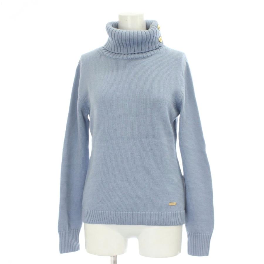 BLUE LABEL CRESTBRIDGE(ブルーレーベルクレストブリッジ) 長袖セーター サイズ38 M レディース - パープル ハイネック ブルーレーベルクレストブリッジ BLUE LABEL CRESTBRIDGE ニット