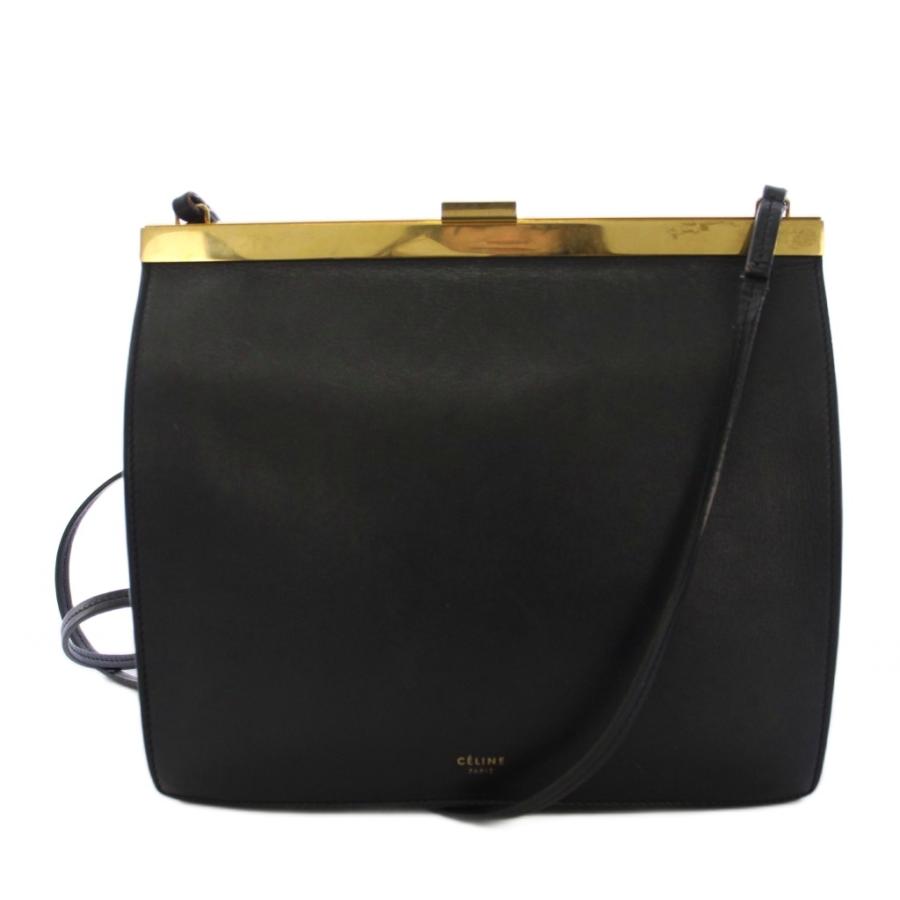 CELINE セリーヌ クラスプミニ レザー ショルダーバッグ フィービー期 CELINE（セリーヌ） フィービー期 クラスプバッグ Clasp Bag ミニ