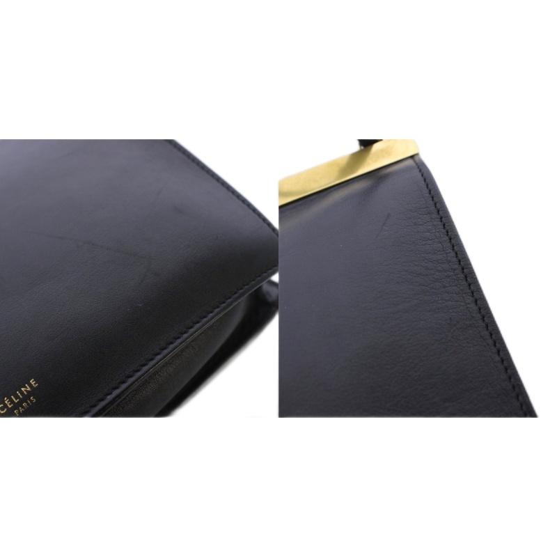 CELINE セリーヌ クラスプミニ レザー ショルダーバッグ フィービー期 CELINE（セリーヌ） フィービー期 クラスプバッグ Clasp Bag ミニ