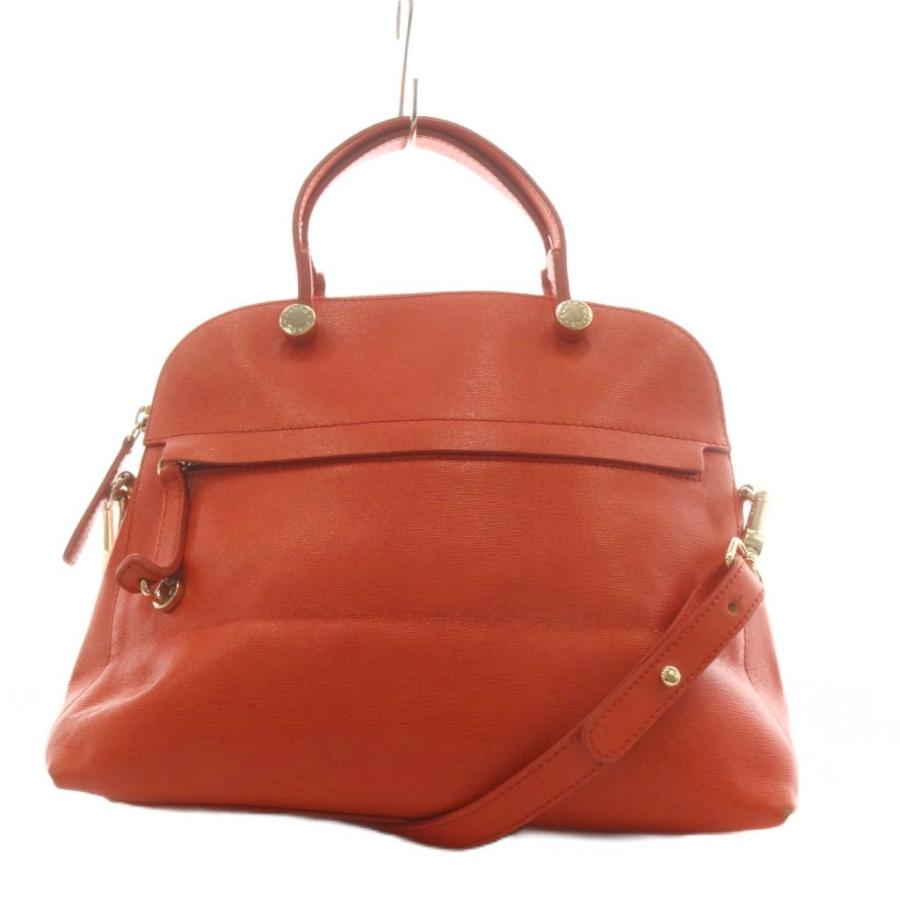 FURLA（フルラ） ハンドバッグ ショルダーバッグ 2way レザー オレンジ 