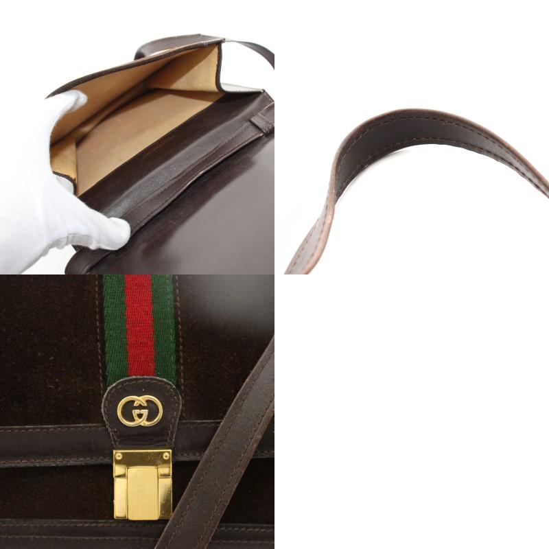 グッチ パルファン オールドグッチ シェリーライン ショルダーバッグ GGロゴ茶 GUCCI（グッチ） パルファン PARFUMS オールドグッチ シェリーライン