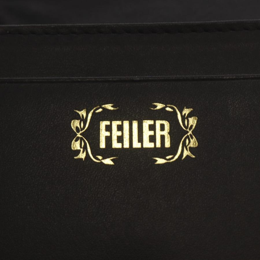 フェイラー ハイジ 財布 二つ折り 小銭入れ 花柄 黒 FEILER - フェイラー ハイジ 財布 二つ折り 小銭入れ 花柄 黒の通販 by