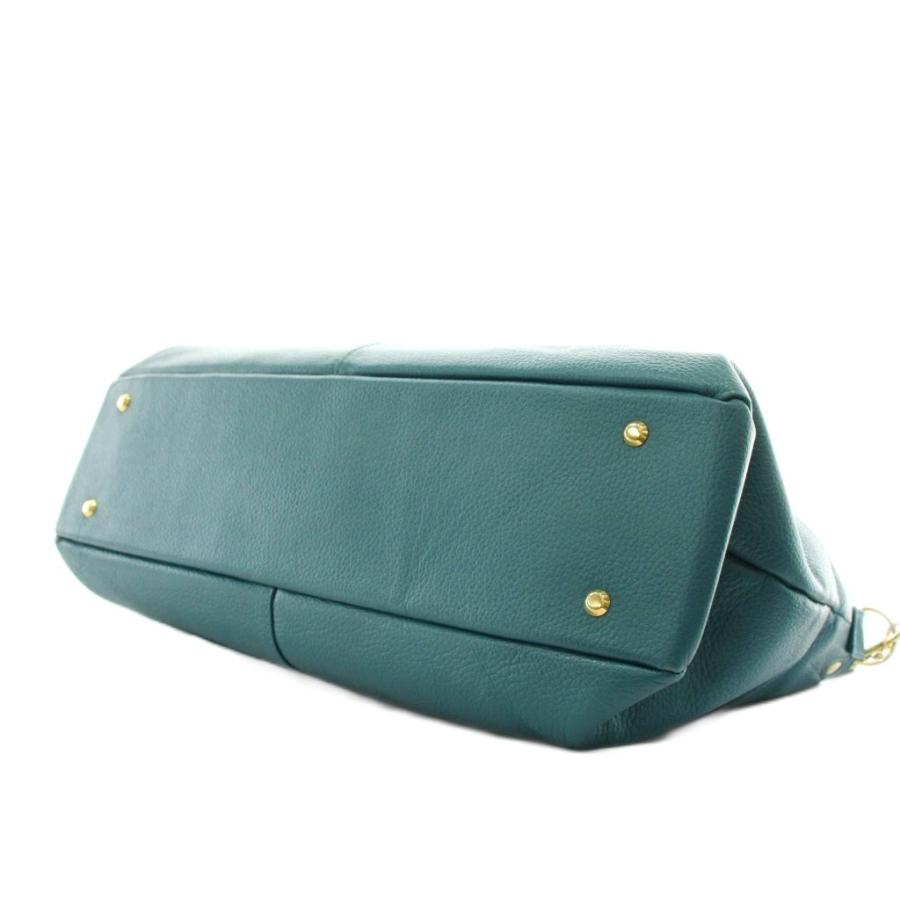 アタオ elvy ハンドバッグ ショルダーバッグ 2way レザー 青 ATAO（アタオ） ATAO elvy ハンドバッグ ショルダーバッグ 2way レザー