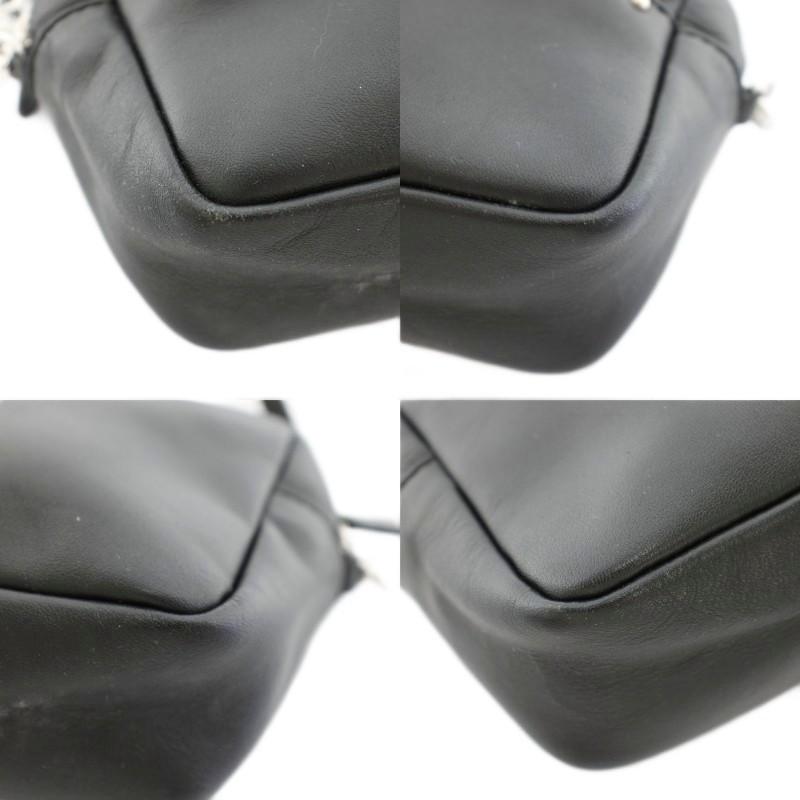ジェイ&エムデヴィッドソン J&M Davidson リップスティックポシェットウィズスタッズ ショルダーバッグ レザー 黒 レディース_7