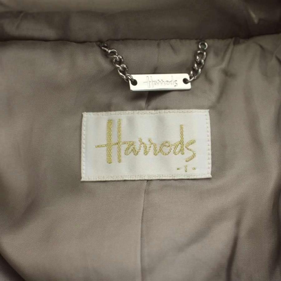 ハロッズ Harrods 中綿コート 1 ベージュ キルティング フード付き 